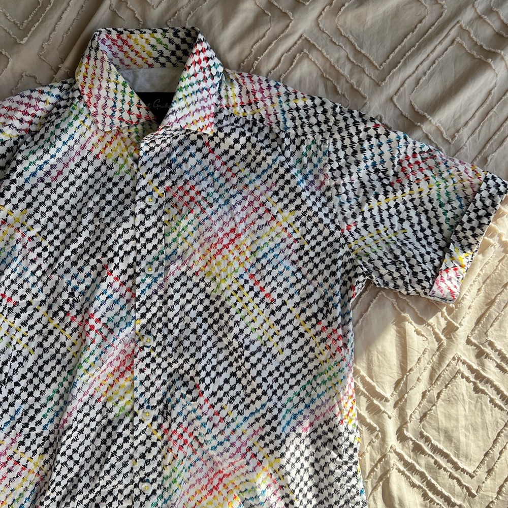 Robert Graham Button Down Patterned T-Shirt - image 5